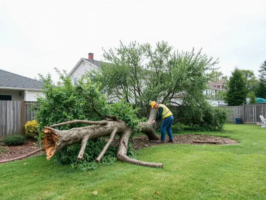 Storm Damaged Tree Cleanup